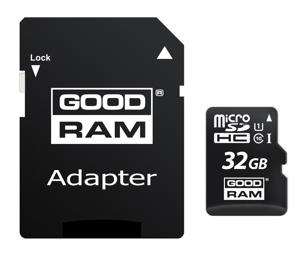Карта пам`ятi Goodram MicroSDHC 32GB UHS-I Class 10 + SD-adapter (M1AA-0320R12)